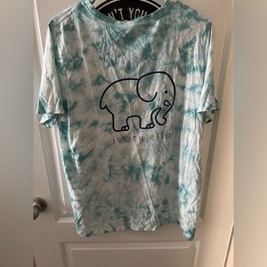 Ivory Ella Short Sleeve Shirt -XL Tye Dye